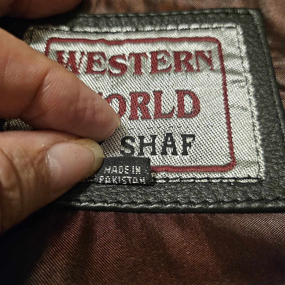 Western World by Shaf Leather Vest Black with Black And Brown Fringe Women’s 3XL - Picture 10 of 16